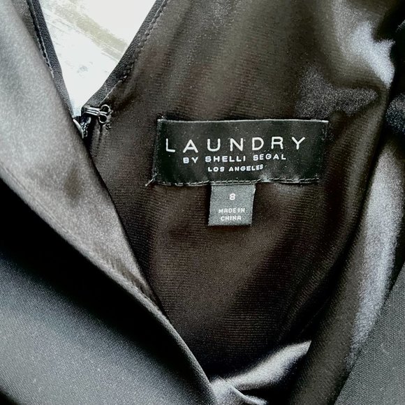 Formal Black Mid-Length Dress Size 8 - Picture 6 of 9